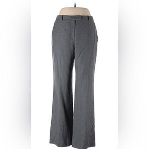BROOKS BROTHERS Gray Wide-Leg Mid-Rise Slacks